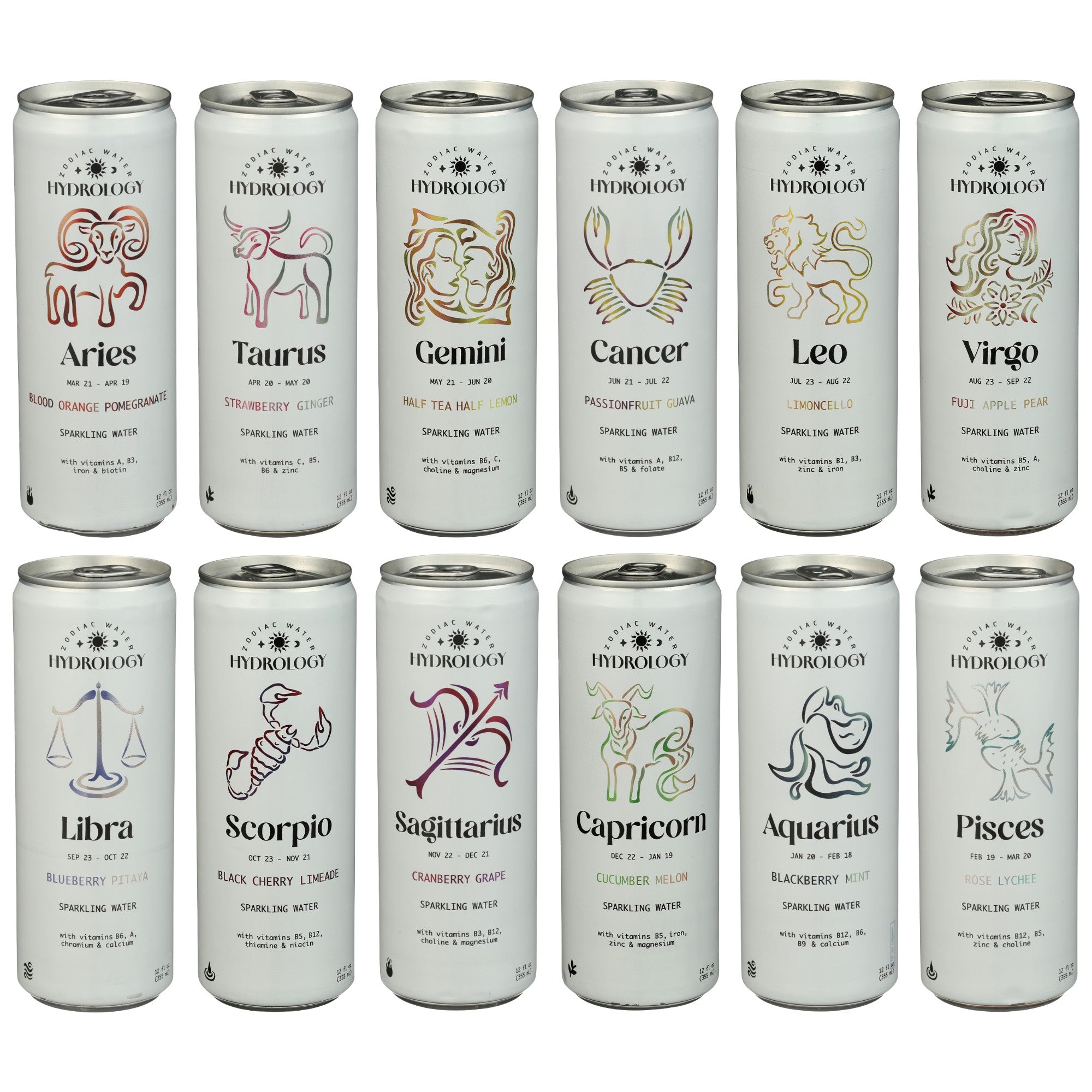 12 Sign Variety Pack – Hydrology Zodiac Water