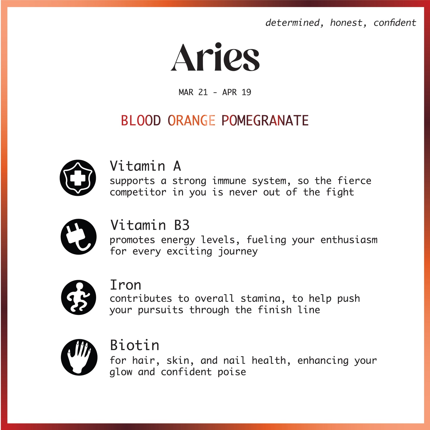 Aries - Blood Orange Pomegranate