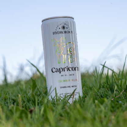 Capricorn astrology themed beverage in grass