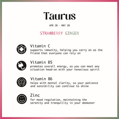 Taurus - Strawberry Ginger