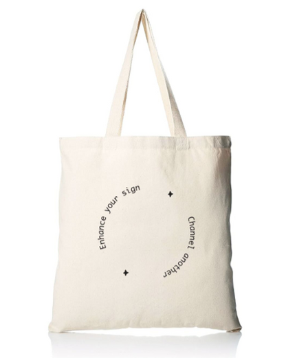 Hydrology tote bag back view